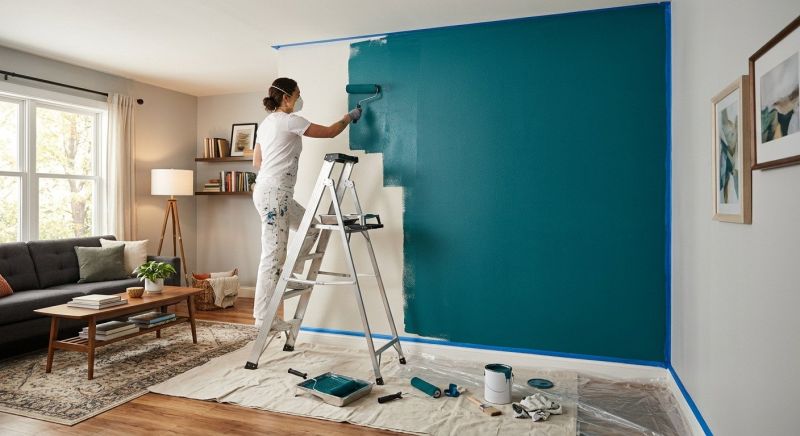 Accent Wall Painting in Wilmington, NC