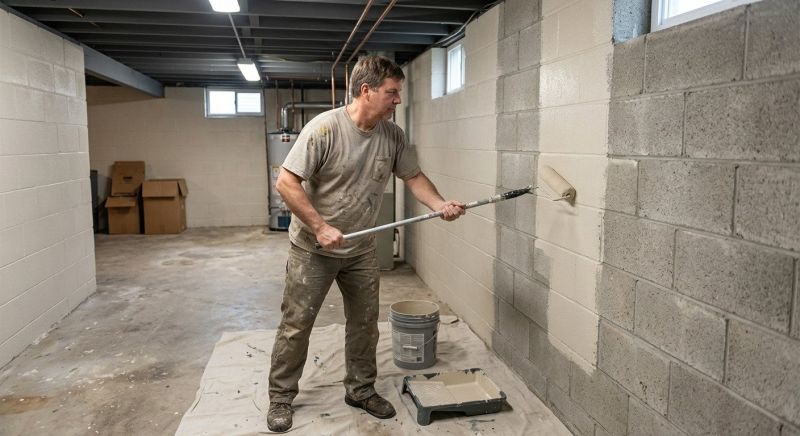 Basement Wall Painting in Waco, TX