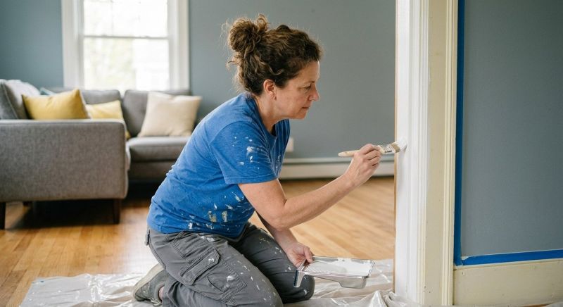 Interior Trim Painting in Waco, TX