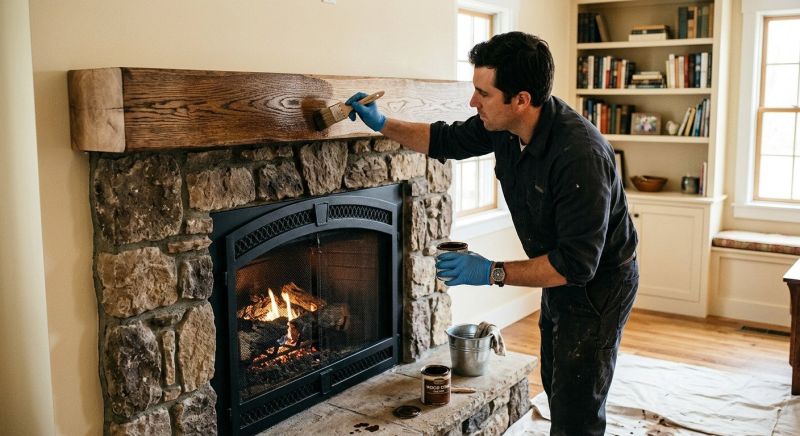 Mantel Staining in Waco, TX