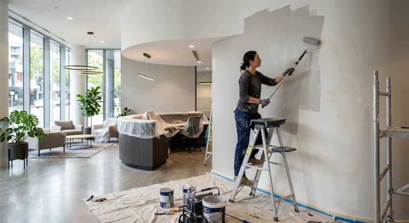 Reception Area Painting in Longmont, CO