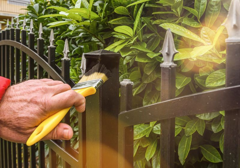 Steel Fence Painting in Waco, TX