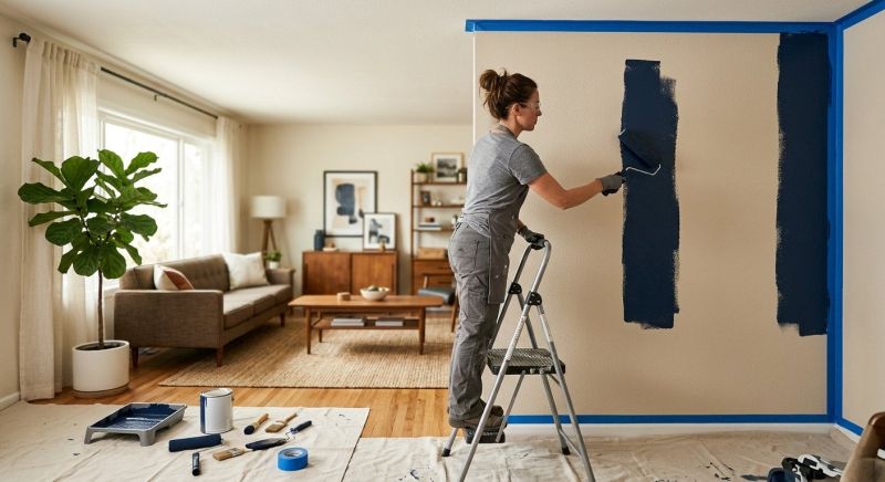 Accent Wall Painting in Wilmington, NC