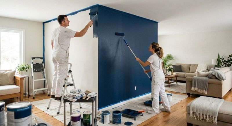 Accent Wall Painting in Waco, TX