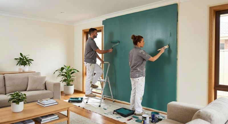 Accent Wall Painting in Waco, TX
