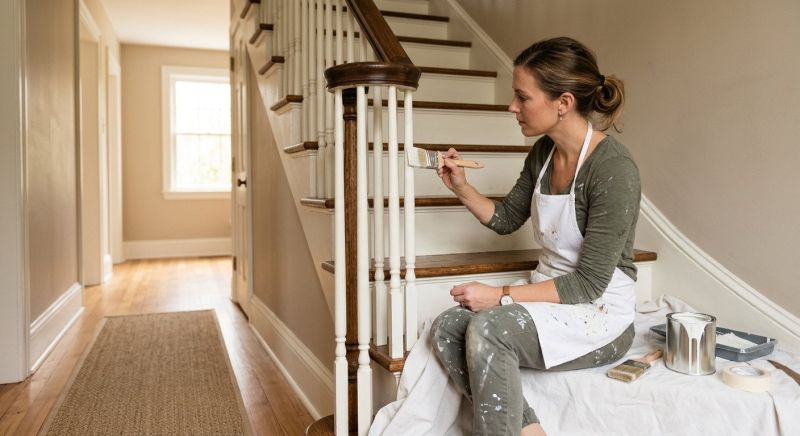 Banister Painting in Kansas City, KS
