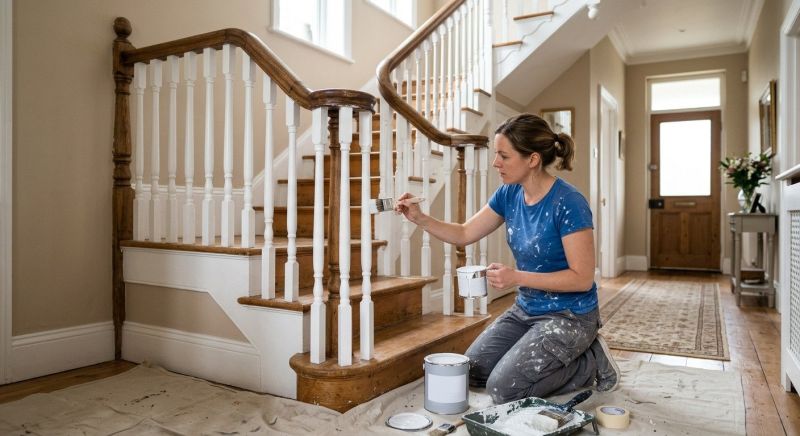 Banister Painting in Waco, TX