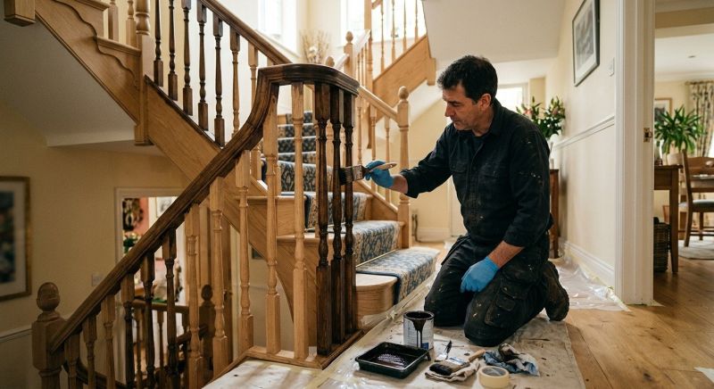Bannister Staining in Kansas City, KS