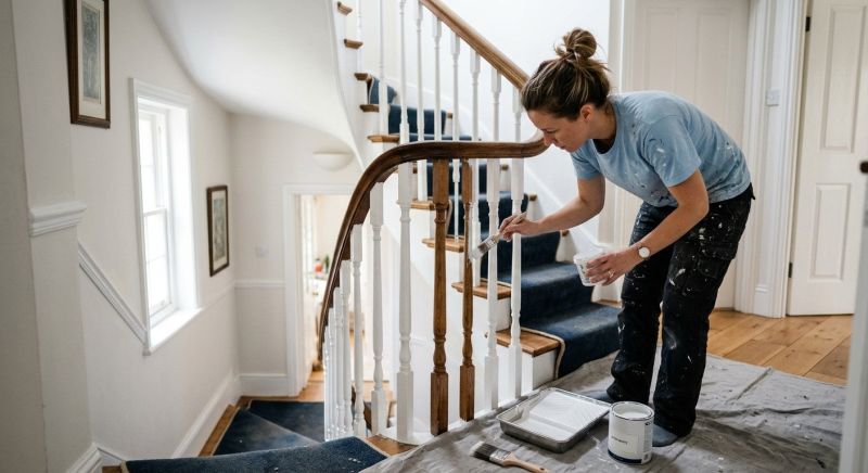 Bannister Staining in Wilmington, NC
