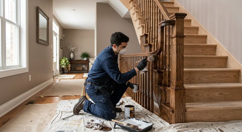 Bannister Staining in Wilmington, NC