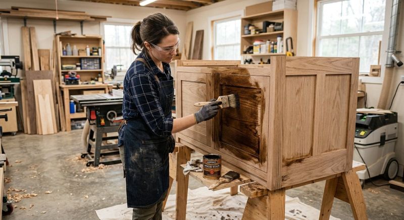 Built In Cabinetry Staining in Cincinnati, OH