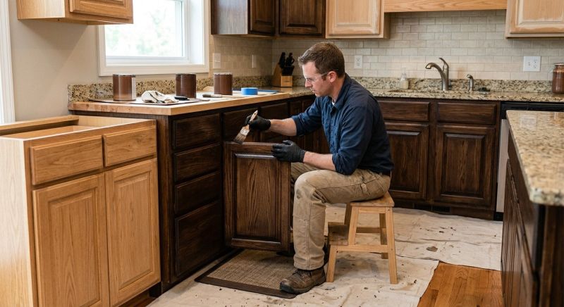 Cabinet Staining Service in Cincinnati, OH