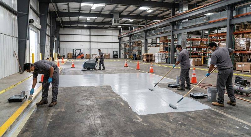 Commercial Concrete Painting in Waco, TX