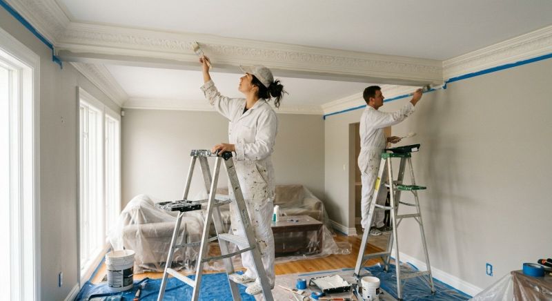 Crown Molding Painting in Wilmington, NC