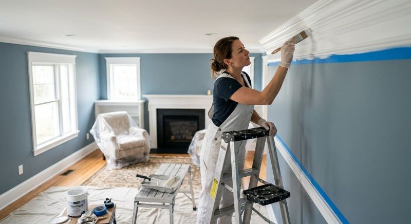 Crown Molding Painting in Wilmington, NC