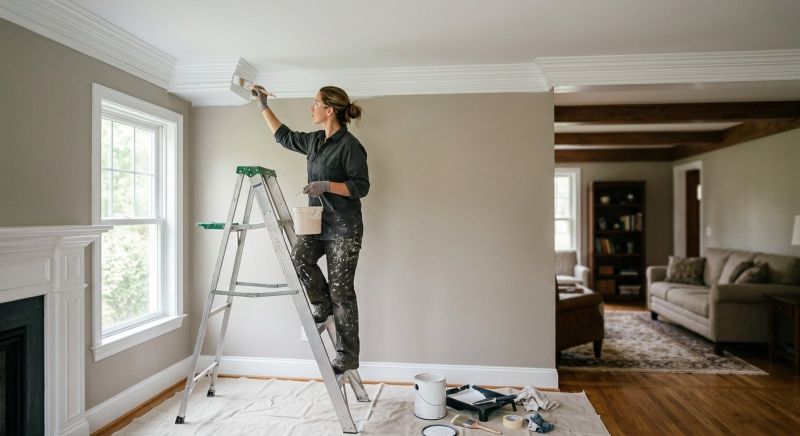 Crown Molding Painting in Wilmington, NC