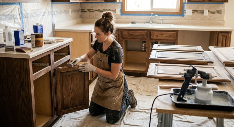 Cupboard Refinishing in Bloomington, IN