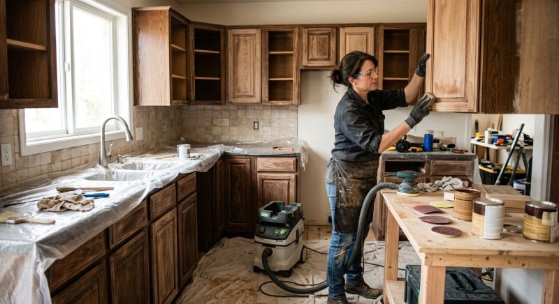 Cupboard Refinishing in Bloomington, IN