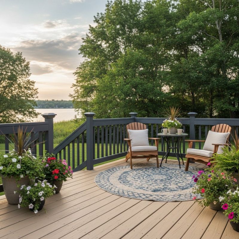 Deck Posts Painting in Waco, TX
