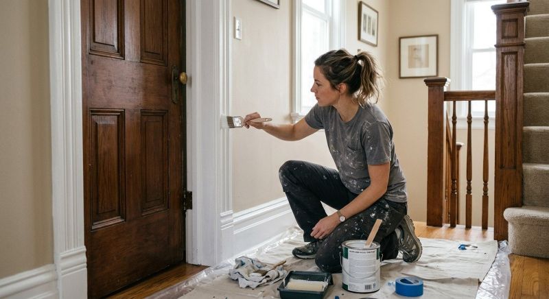 Door Trim Painting in Waco, TX