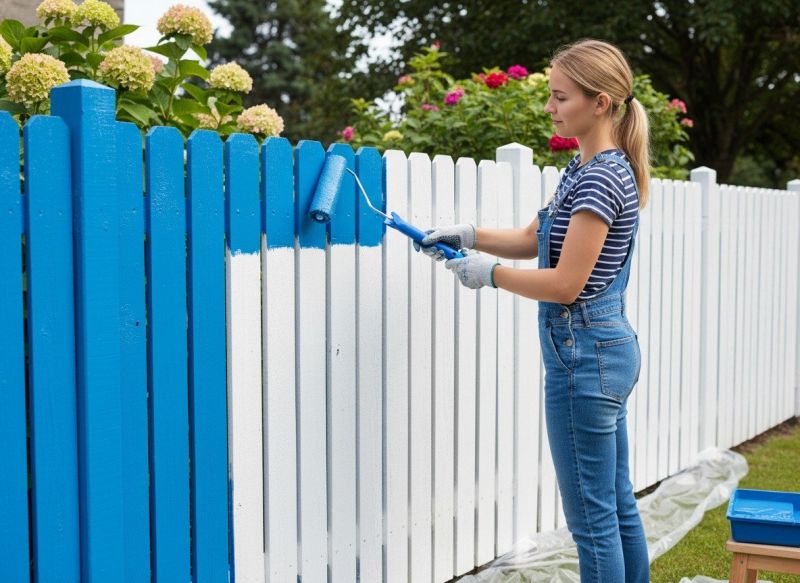 Horse Fence Painting in Waco, TX