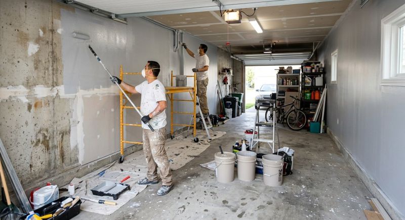 Interior Garage Painting in Waco, TX