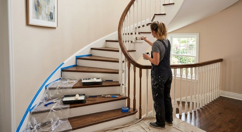 Interior Steps Painting in Waco, TX