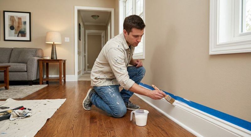 Interior Trim Painting in Waco, TX