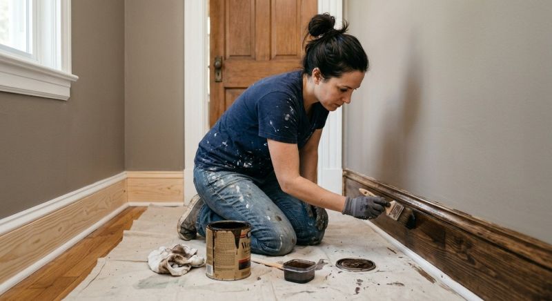 Interior Trim Staining in Waco, TX