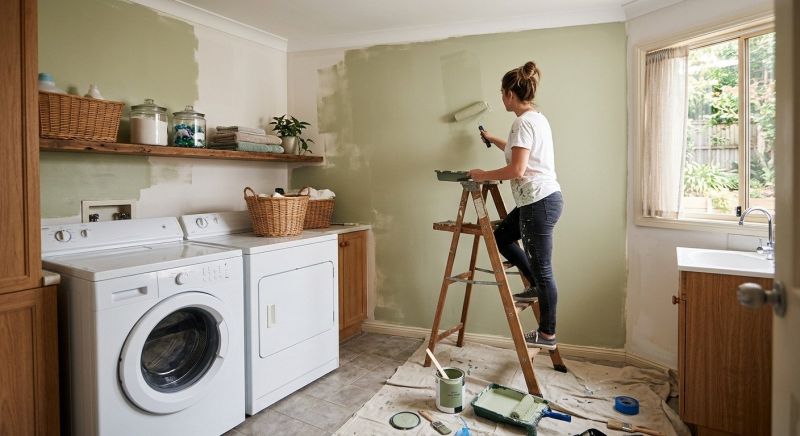 Laundry Room Painting in Wilmington, NC
