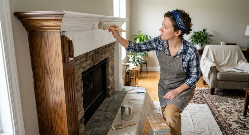 Mantel Painting in Waco, TX