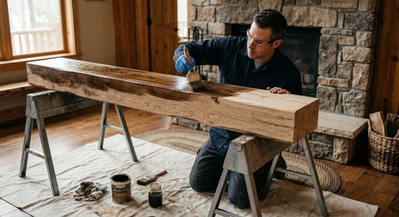 Mantel Staining in Waco, TX