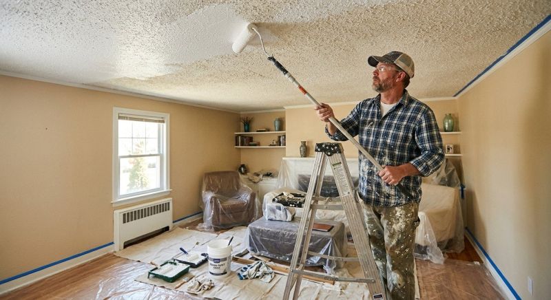 Popcorn Ceiling Painting in Kansas City, KS