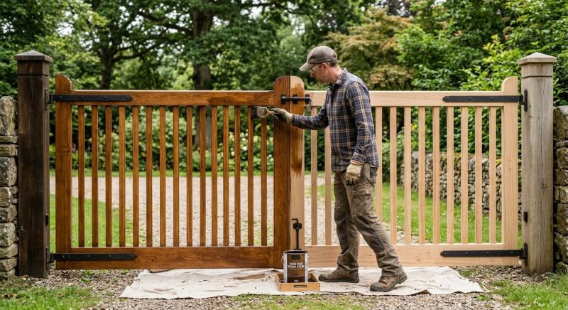 Rail Staining in Waco, TX