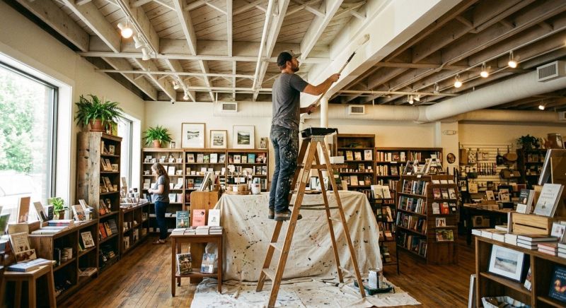 Retail Ceiling Painting in Boulder, CO