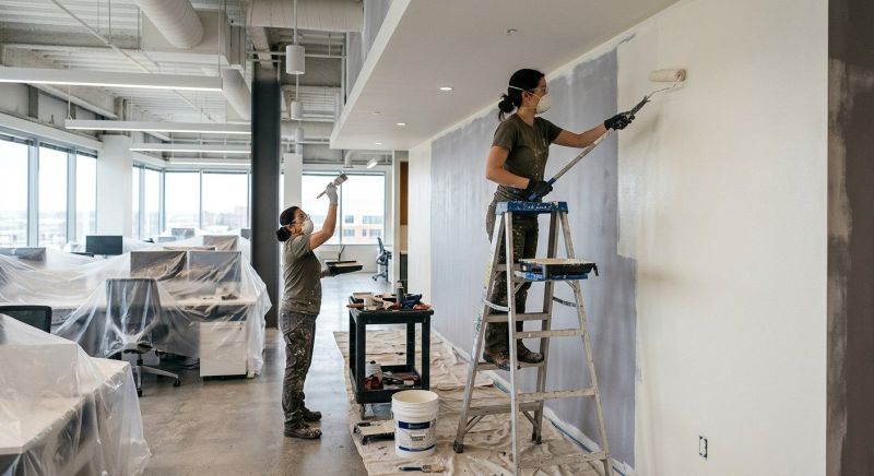 Retail Ceiling Painting in Boulder, CO