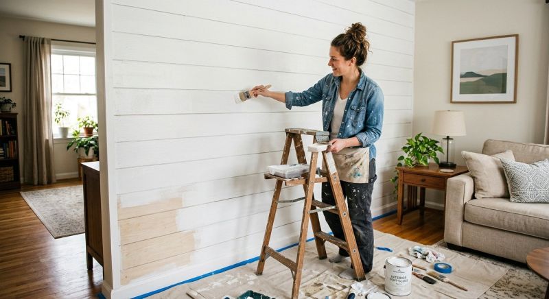 Shiplap Painting in Wilmington, NC