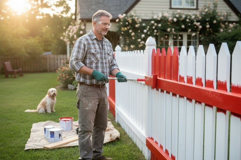 Steel Fence Painting in Waco, TX