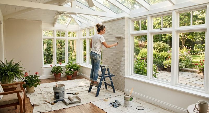 Sunroom Painting in Wilmington, NC
