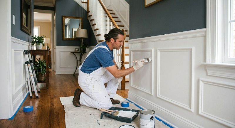 Wainscoting Painting in Waco, TX