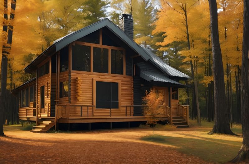 Wood Cabin Staining in Waco, TX