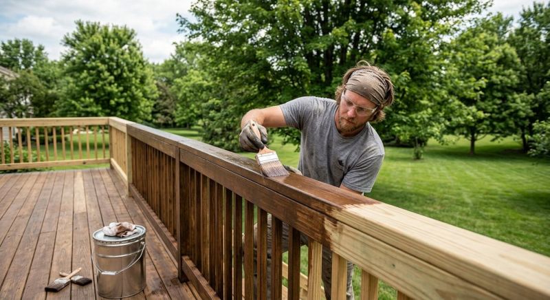 Wood Mantel Staining in Waco, TX