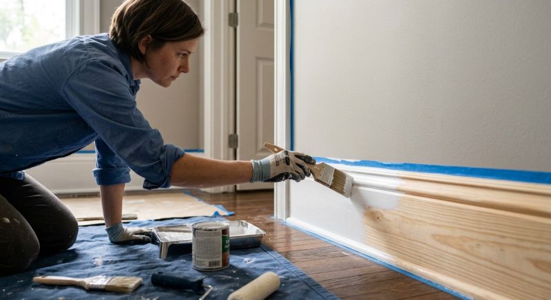 Wood Trim Painting in Wilmington, NC